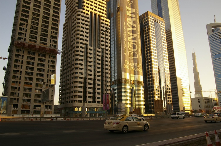 Sheikh al Zayed road, Center of Dubai, UAE, November 2007